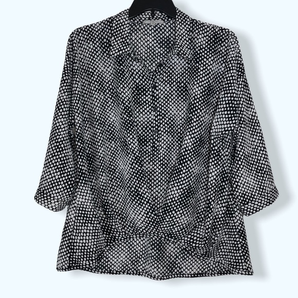 Grey & Gray Boutique Button-Down Top Sz Lg - Picture 1 of 5